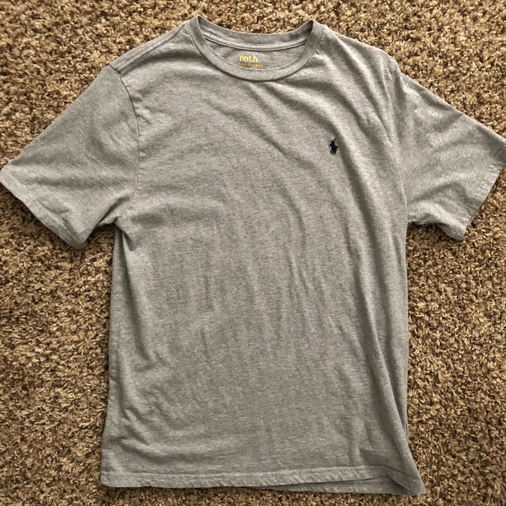 Solid Gray Ralph Lauren Tee